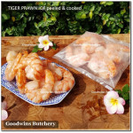 Shrimp prawn udang IQF COOKED TIGER PRAWN peeled (price/pack 500g +/- 12pcs)